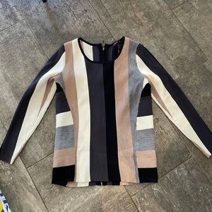 Elena Wang Womens Small Sweater with back zip up
